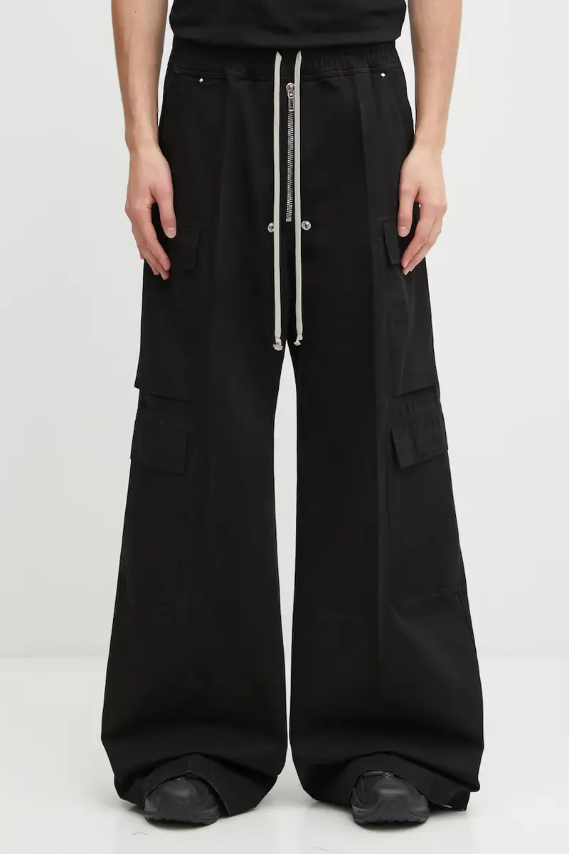 pantaloni Double Cargo Jumbo Belas uomo colore nero DU02E7398.TW