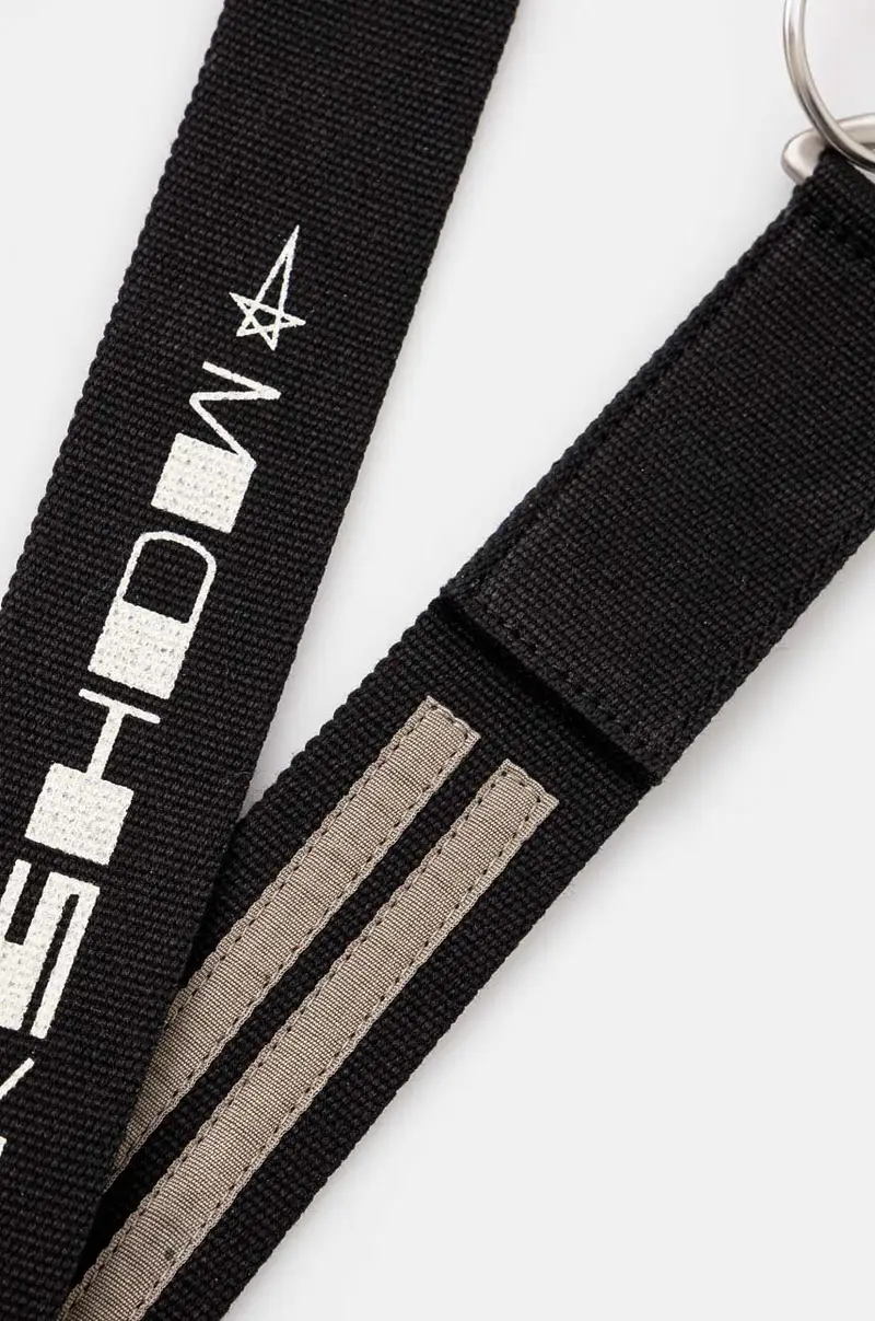 Rick Owens ciondolo Webbing Keychain DA02D2401.WEBP10 Nero miniatura 2
