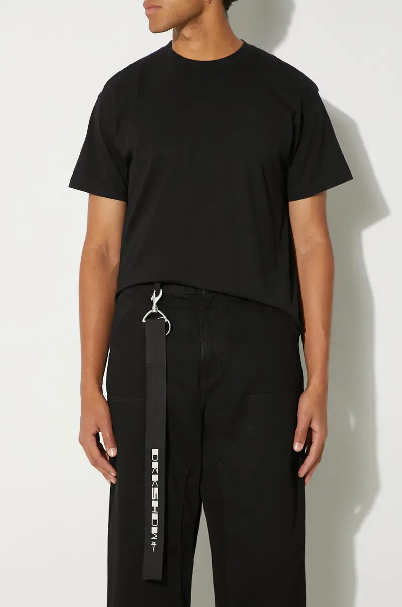 Rick Owens ciondolo Webbing Keychain DA02D2401.WEBP10 Nero miniatura 3