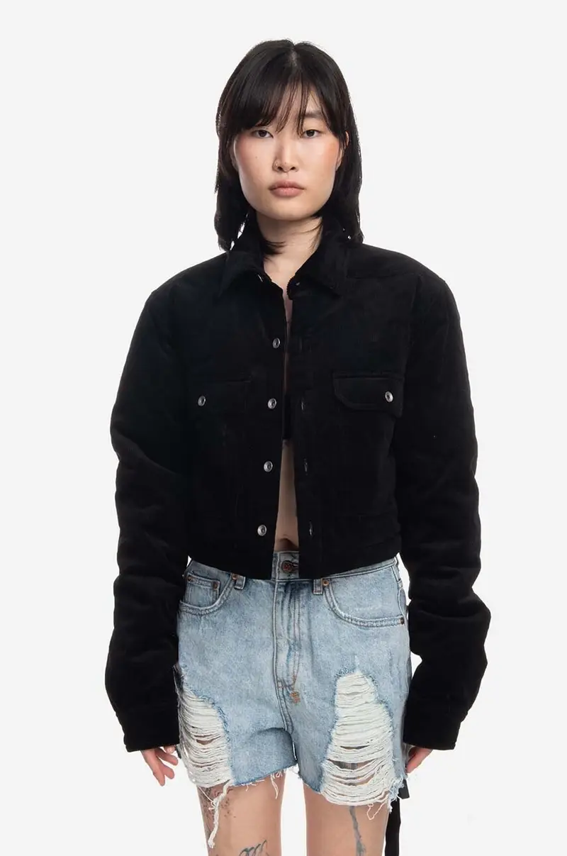 Rick Owens giacca Cropped Outershirt donna Nero