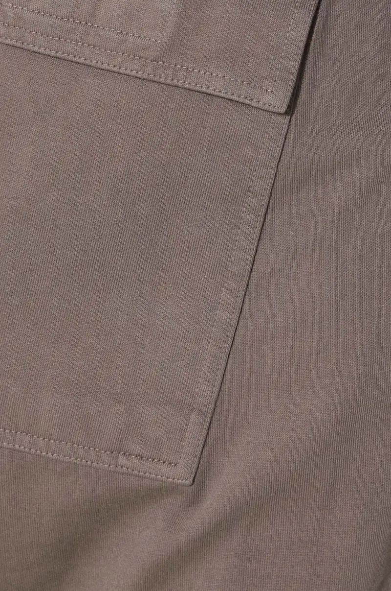 Rick Owens pantaloni da jogging in cotone colore marrone DU01D1370.RIG.34 miniatura 5