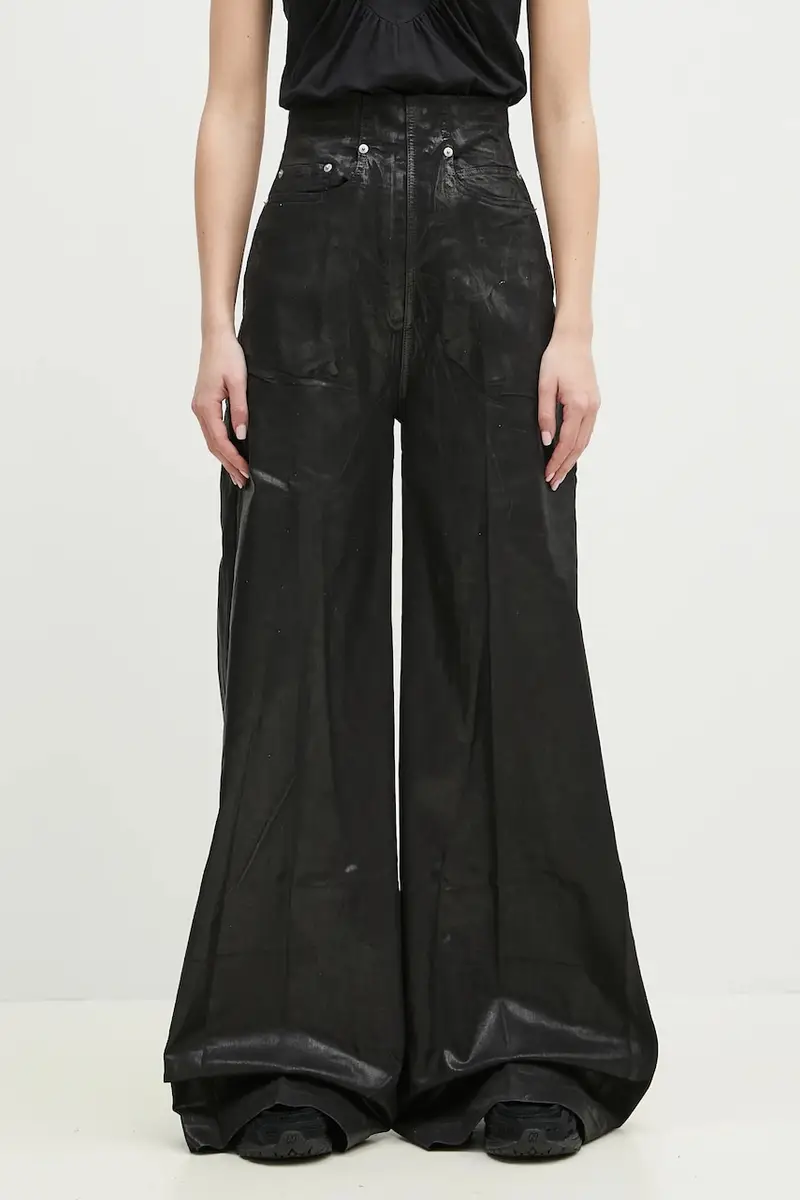 Rick Owens pantaloni Dirt Cooper donna colore nero DS01E3303.SCF