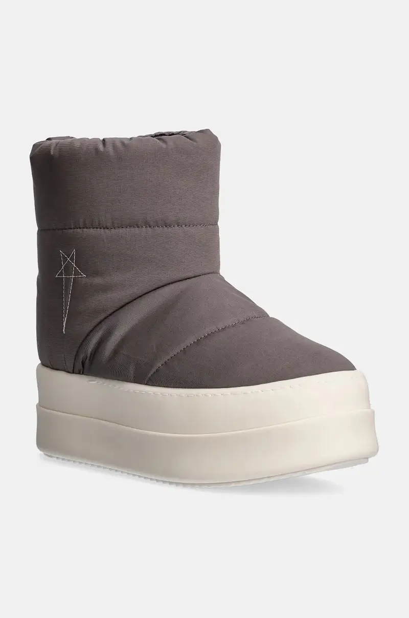 Rick Owens stivali da neve Mega Bumper Low Lunar donna colore grigio DS02D2839.MUPAM9