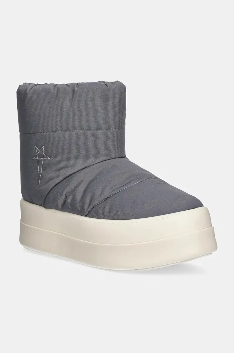 Rick Owens stivali da neve Mega Bumper Low Lunar uomo colore grigio DU02D2839.MUPAM9
