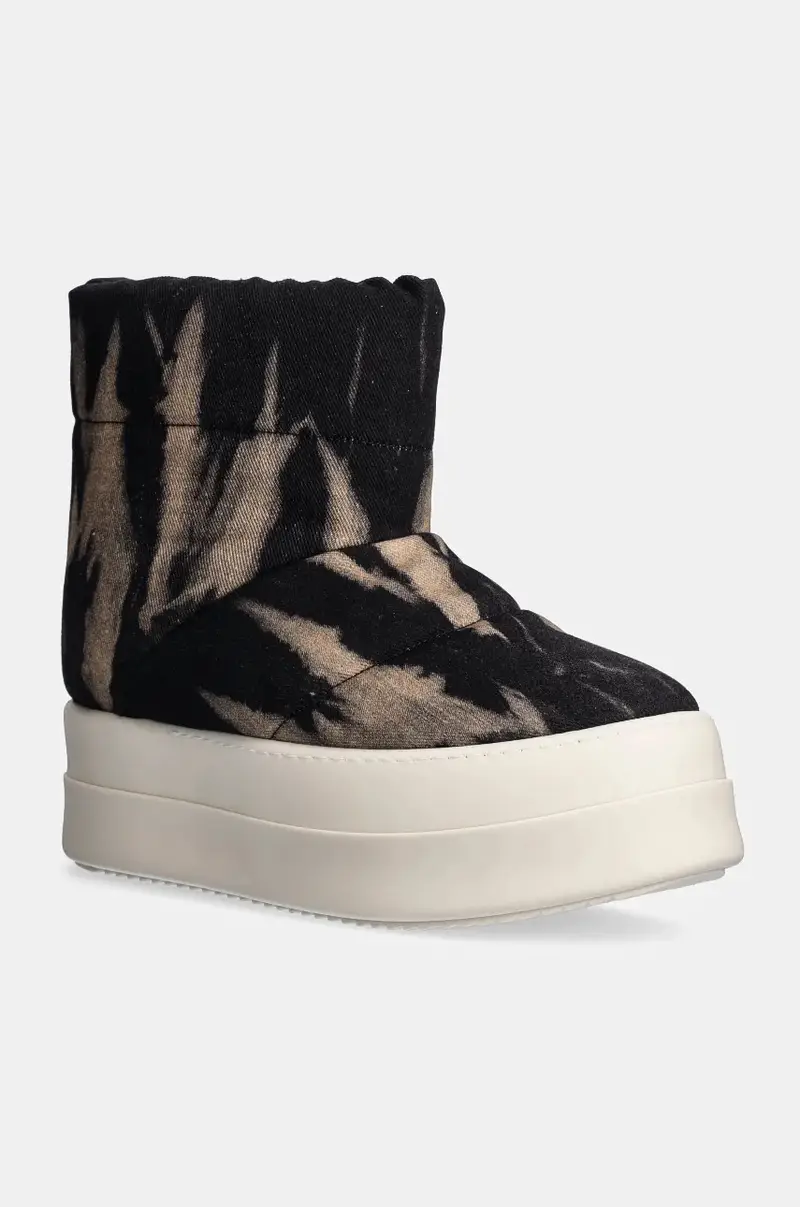 Rick Owens stivali da neve Mega Bumper Low Lunar uomo colore nero DU02D2839.DBSUPA