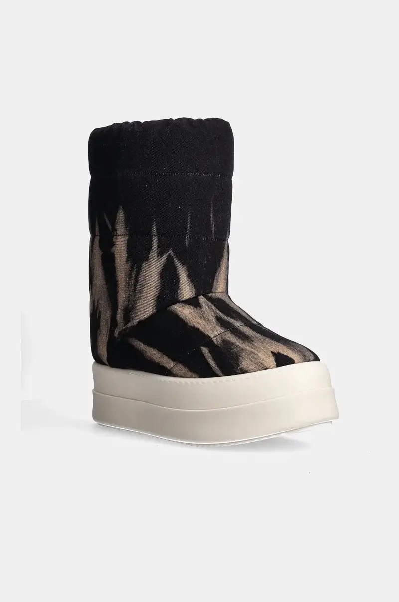 Rick Owens stivali da neve Mega Bumper Lunar uomo colore nero DU02D2838.DBSUPA