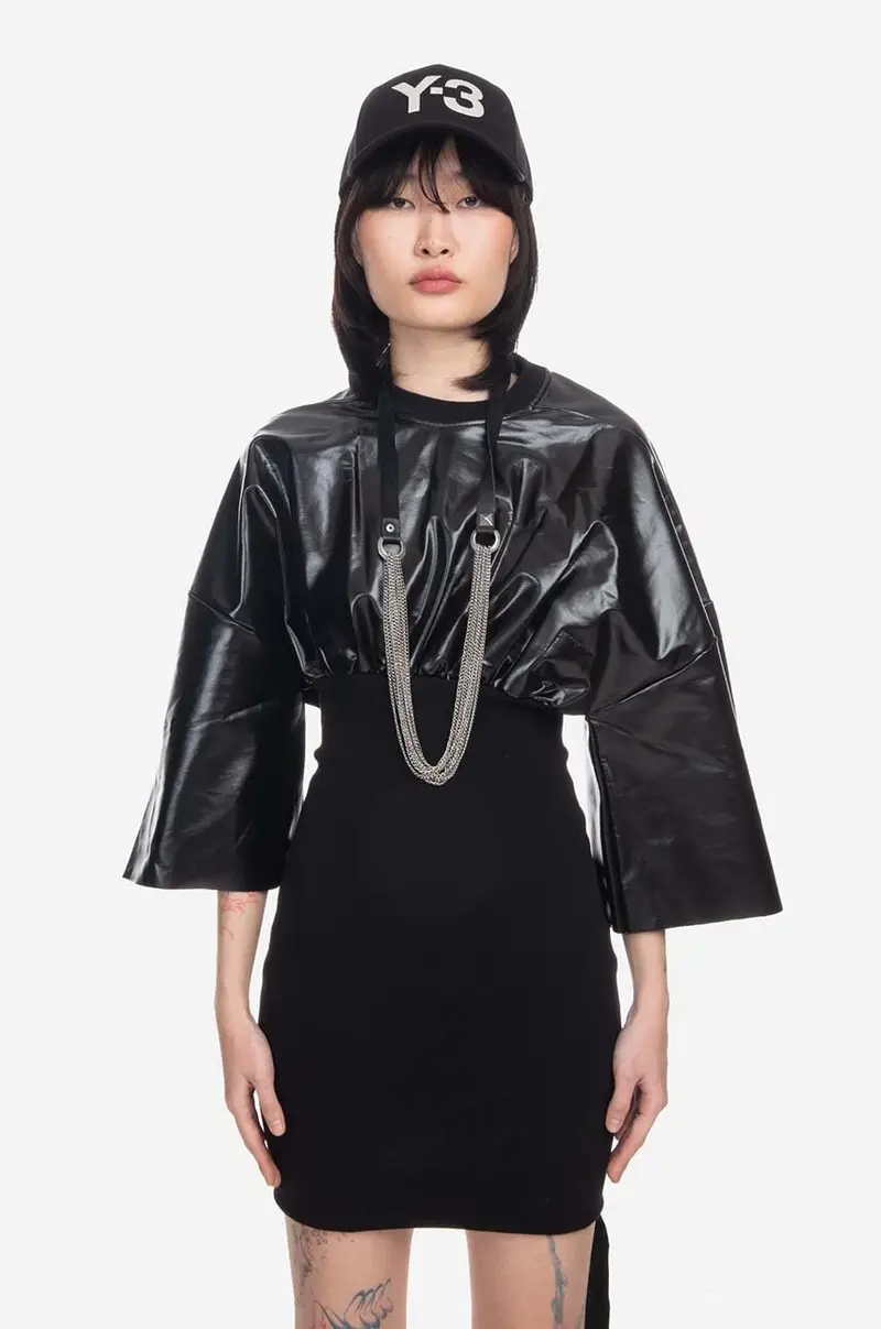 Rick Owens vestito Cinched Tommy Mini Dress Nero