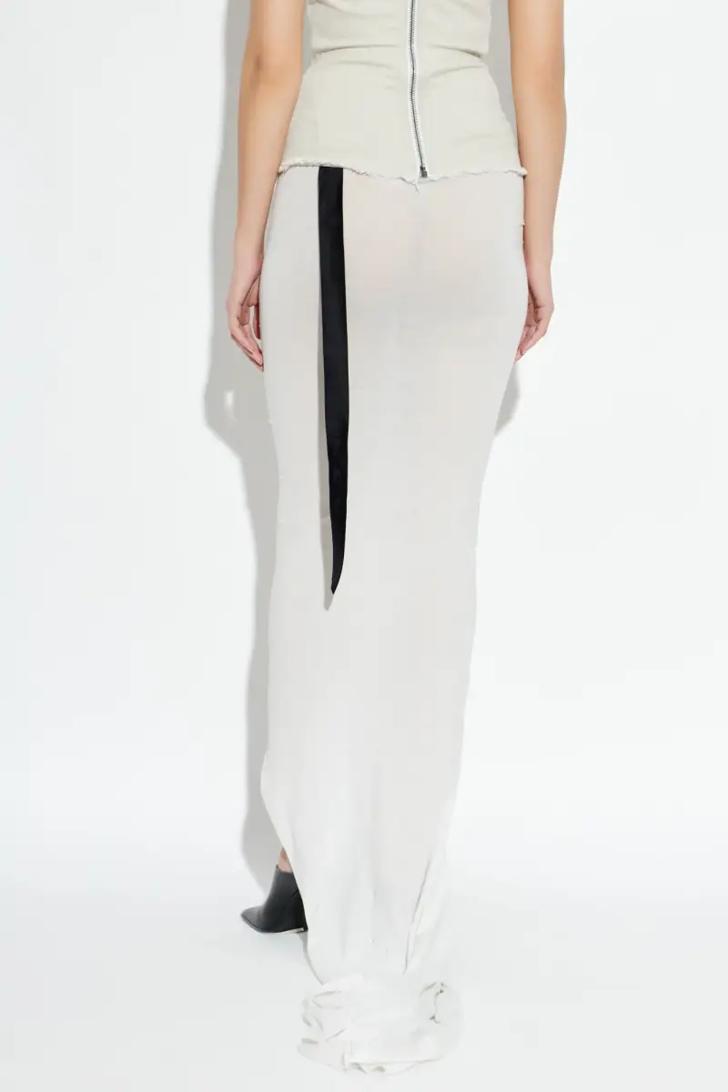 Gonna con Spacco BEIGE miniatura 3