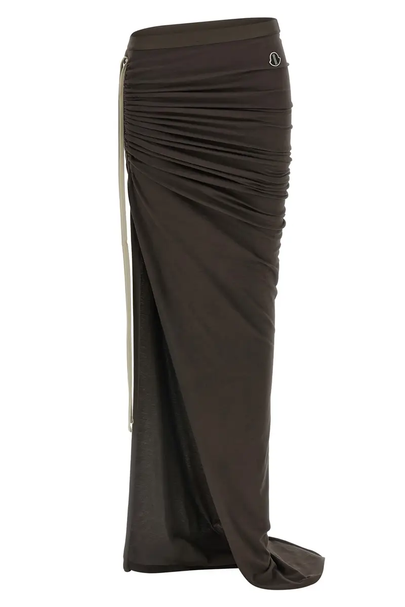 Gonna Adjustable Moncler + Rick Owens Marrone