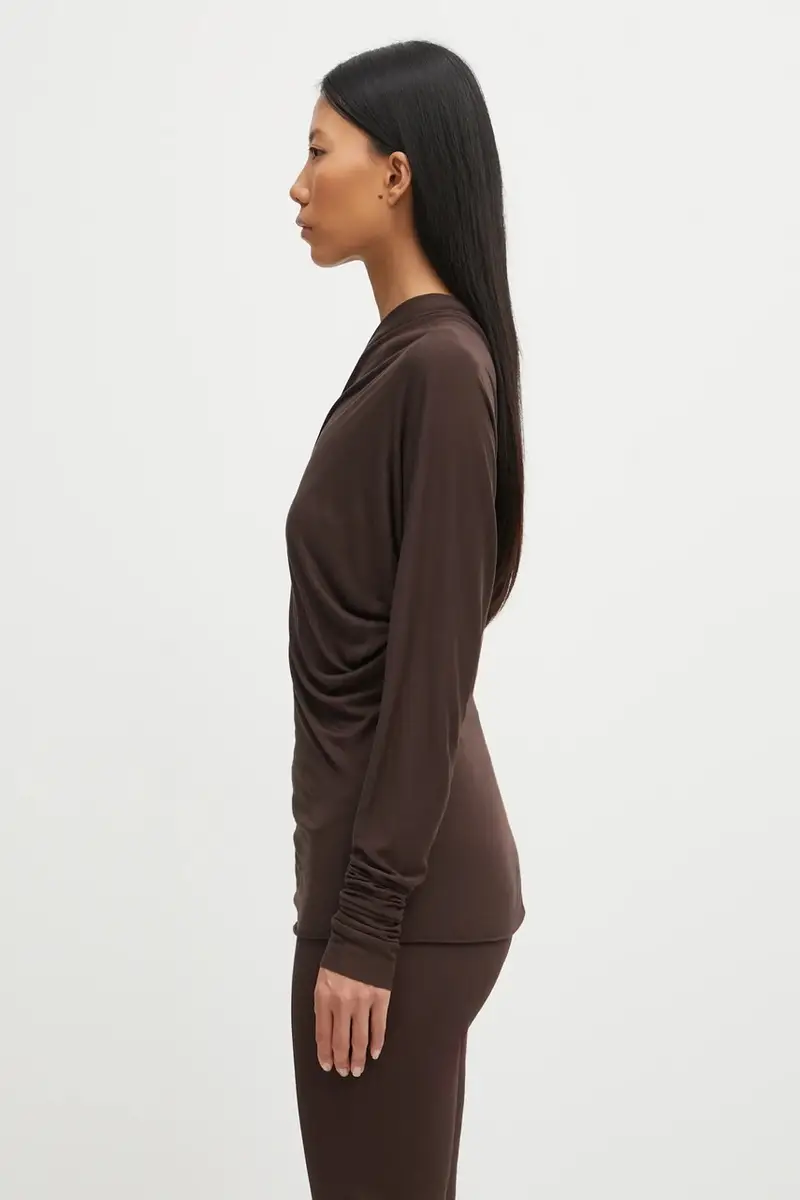 camicetta Diana donna colore marrone LI02E3220.RV miniatura 2