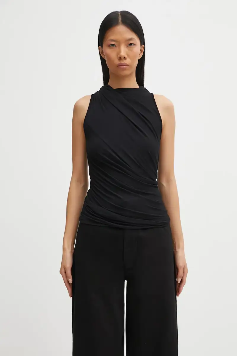 camicetta in cachemire Luna donna colore nero LI02E3109.JBWS