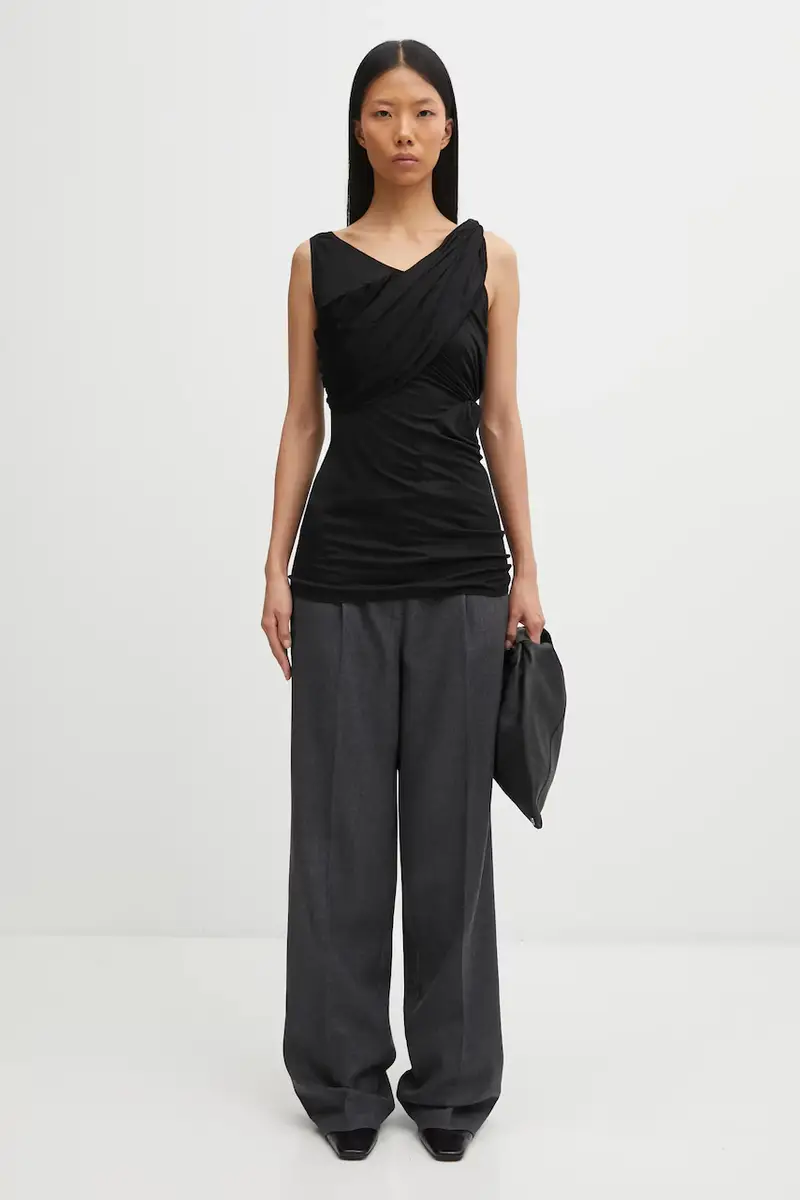 camicetta Sahara donna colore nero LI02E3108.JVS miniatura 4