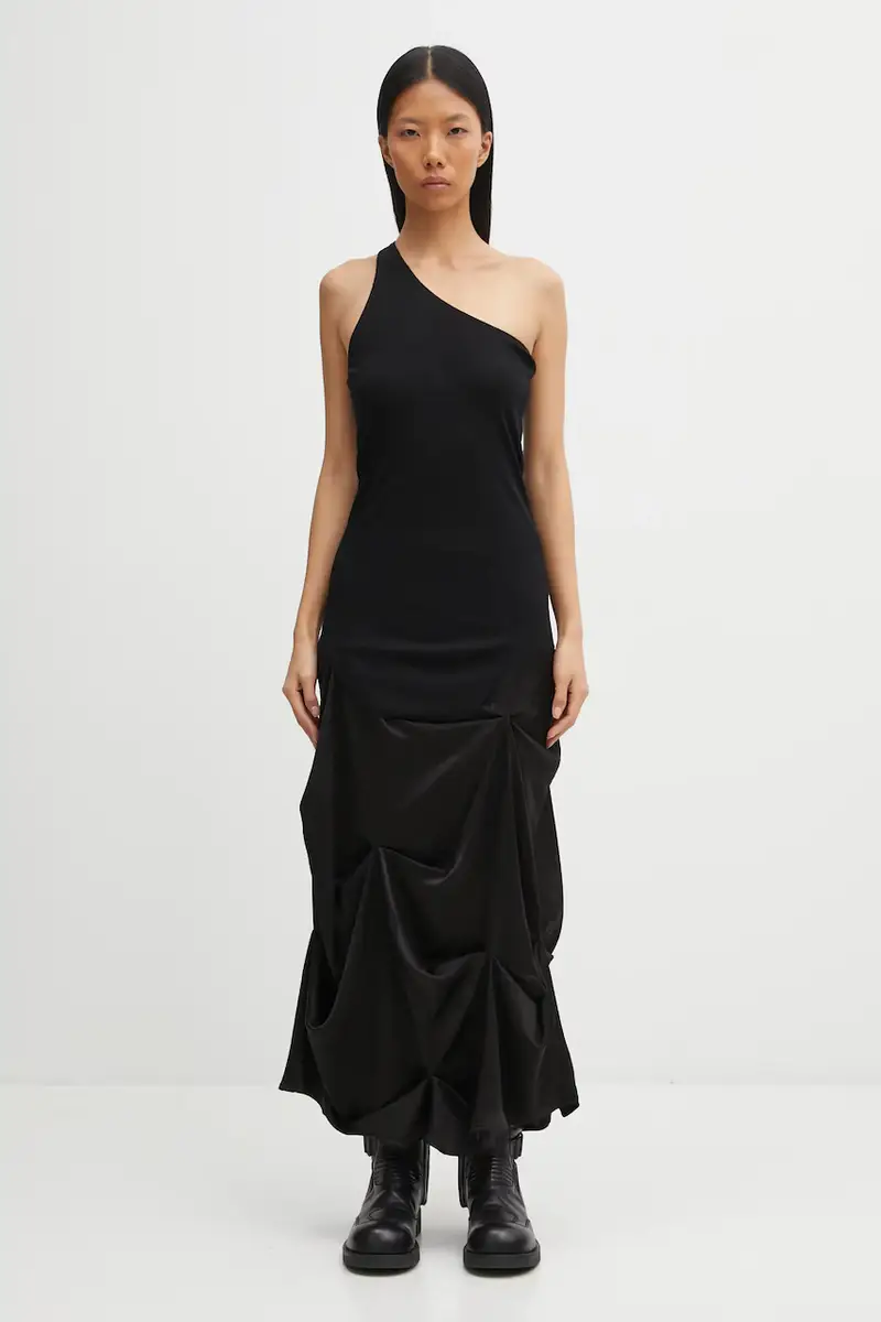 top One Shoulder Tank colore nero LI02E3105.RV miniatura 5