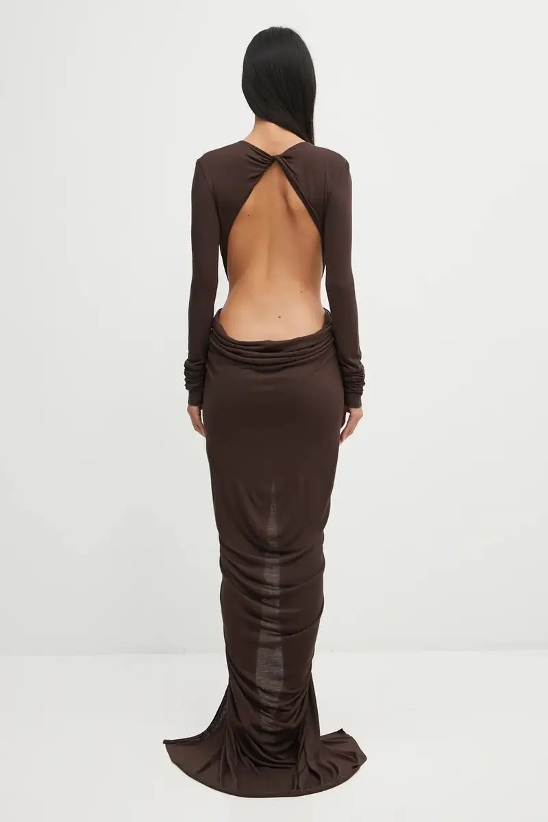 vestito Poppy colore marrone LI02E3507.RV miniatura 3