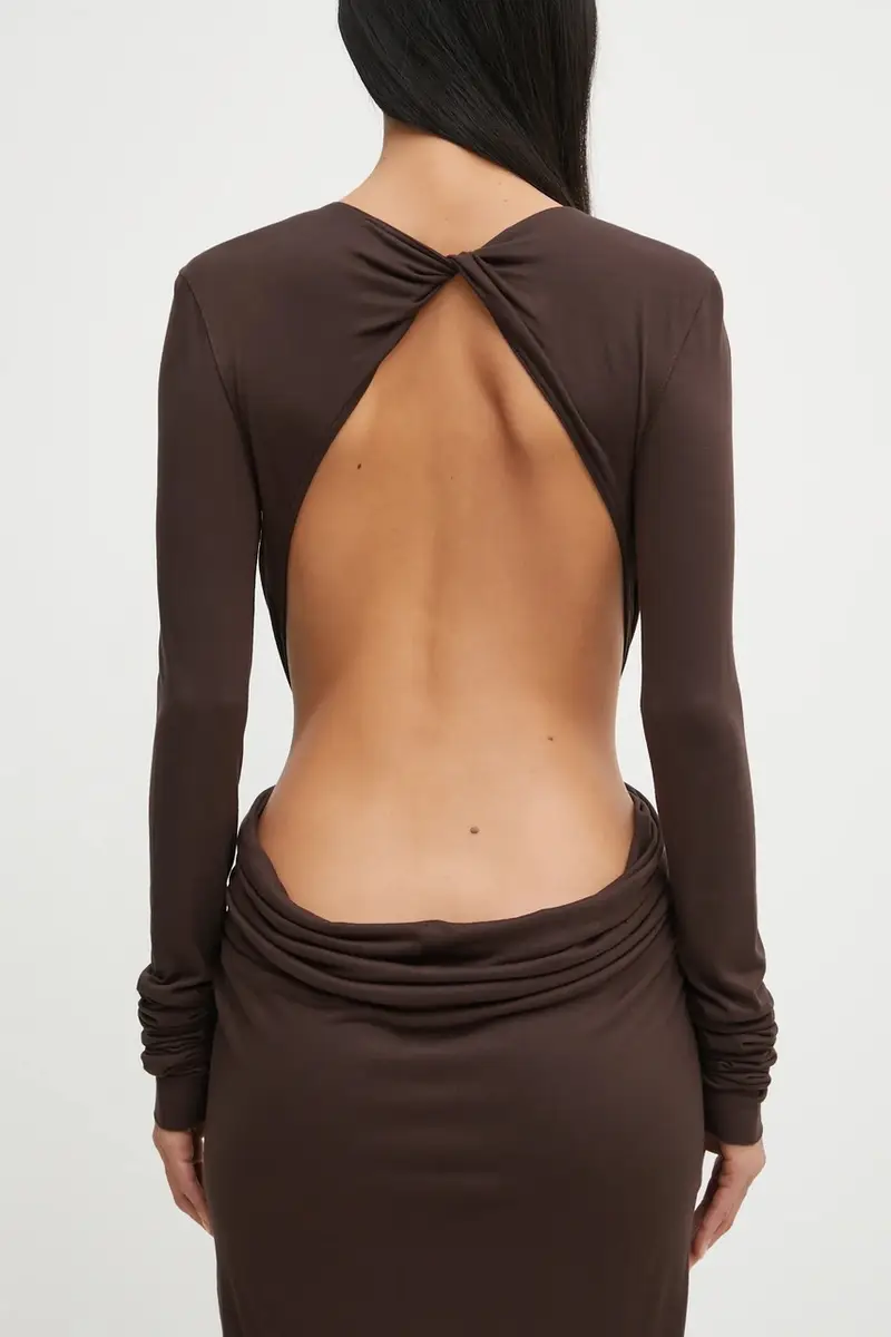 vestito Poppy colore marrone LI02E3507.RV miniatura 5