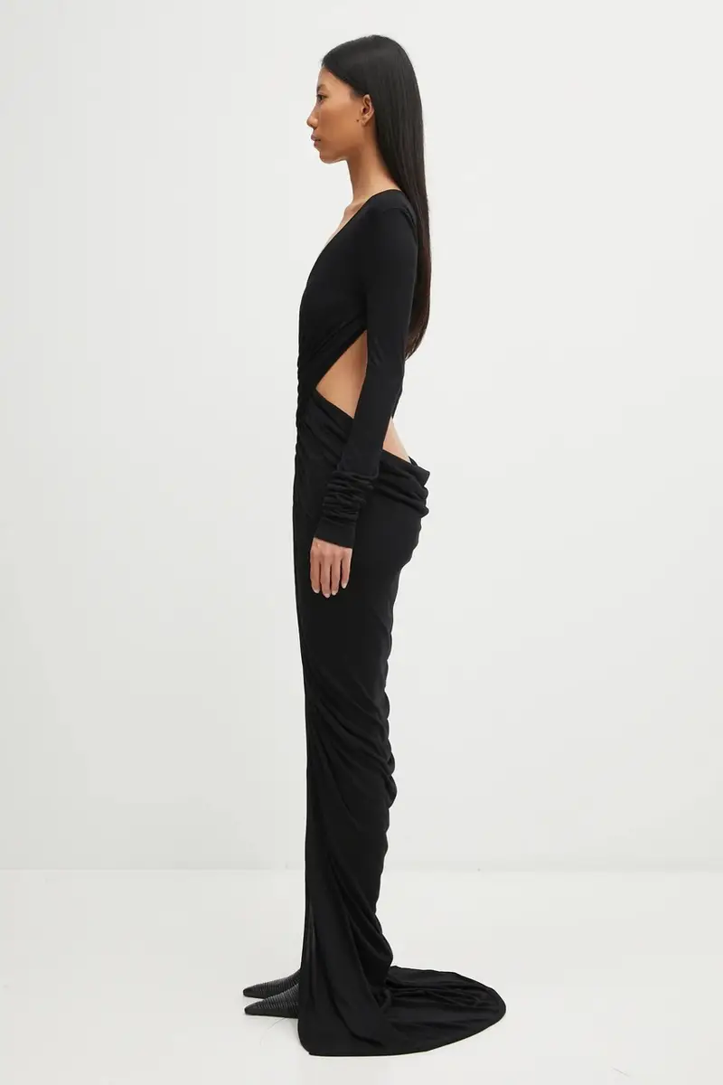 vestito Poppy colore nero LI02E3507.RV miniatura 2