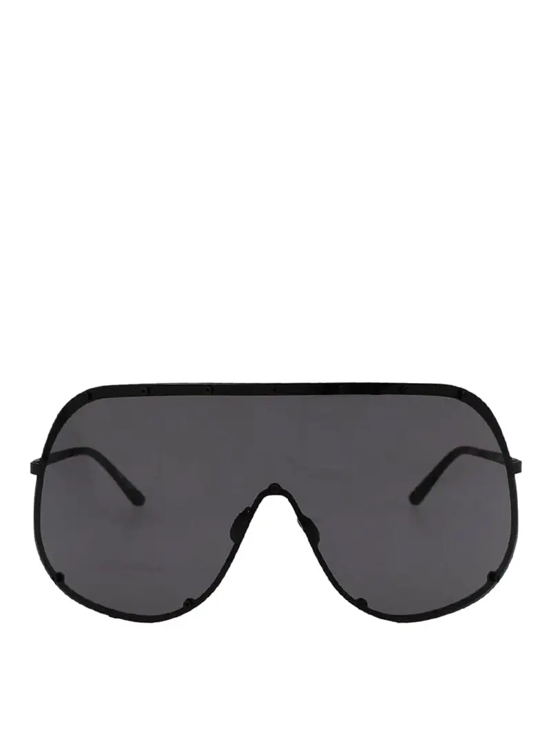 occhiali da sole a scudo Nero