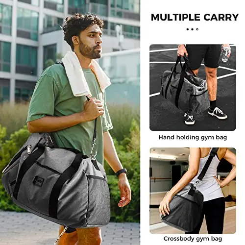 Rieeyrslza Borsone Palestra 39L Borsa Sportiva con Scomparto Scarpe da Viaggio Per Donna e Uomo Bagaglio Mano Weekend miniatura 2