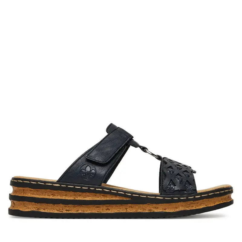 Ciabatte Rieker 629K9-14 Blu scuro