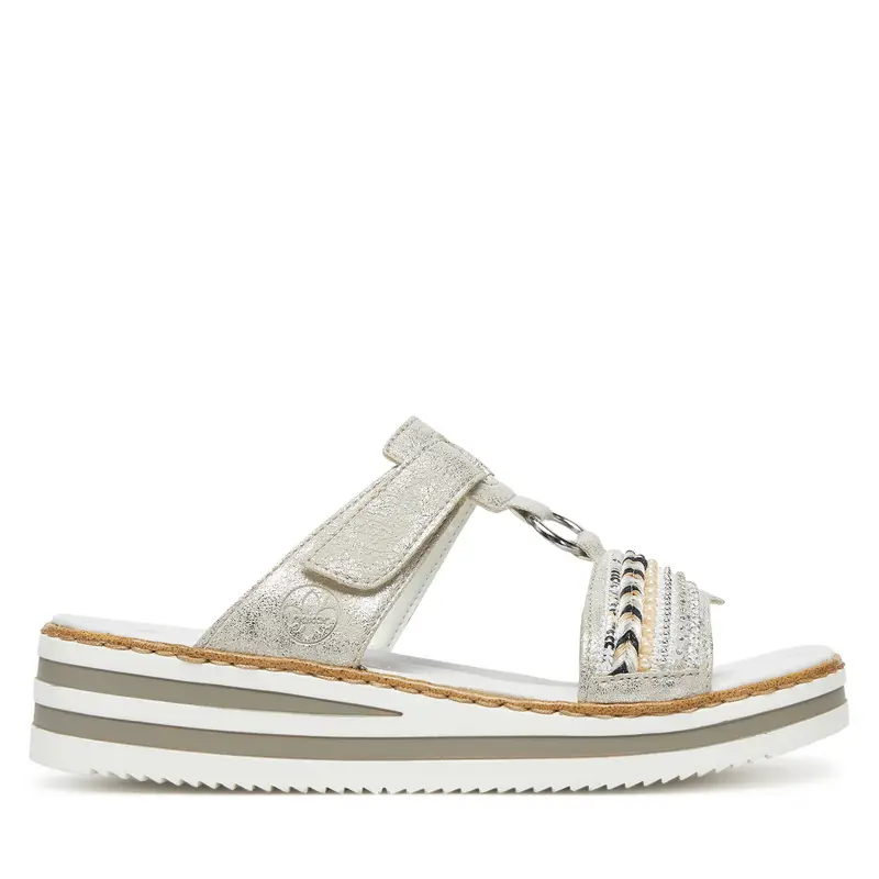 Ciabatte Rieker V02M6-Argento