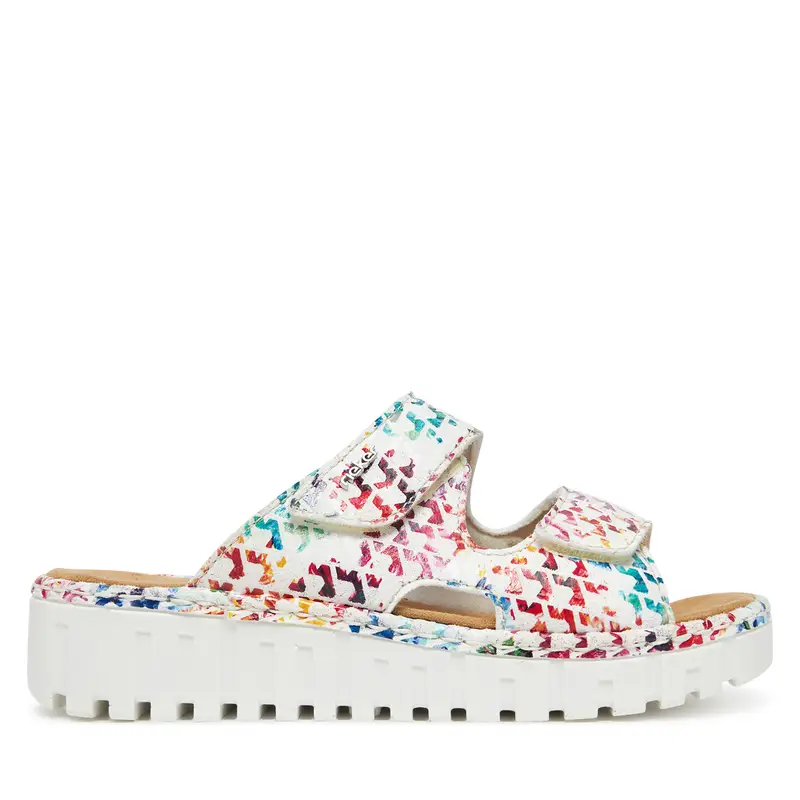 Ciabatte Rieker V1392-90 Bianco