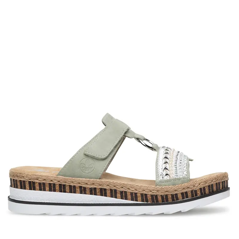 Ciabatte Rieker V79M6-52 Verde