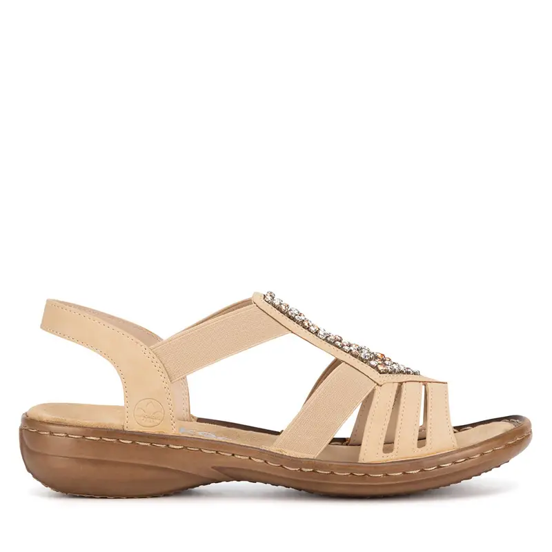 Sandali Rieker 60803-20 Beige