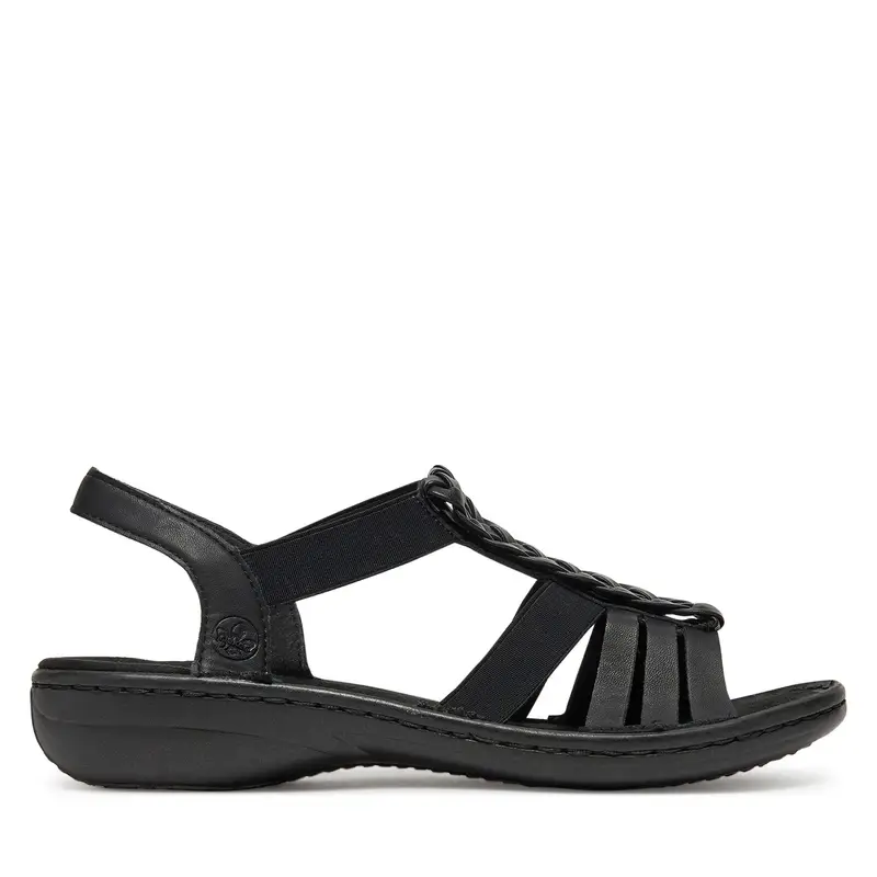 Sandali Rieker 60809-00 Nero