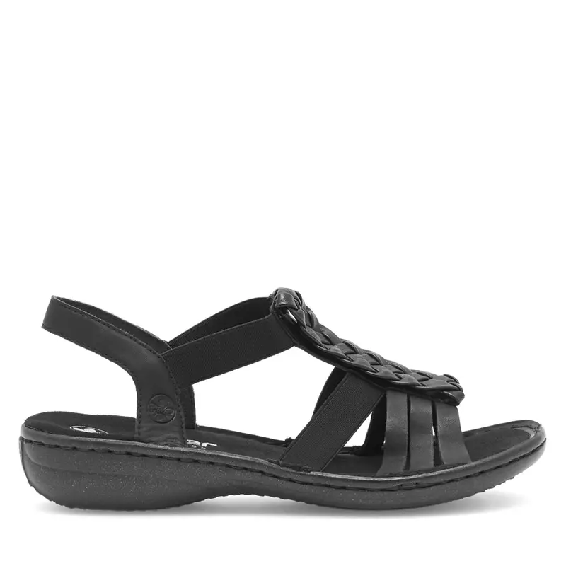 Sandali Rieker 60809-00 Nero