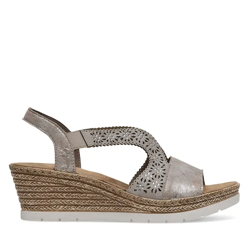 Sandali Rieker 61916-91 Argento