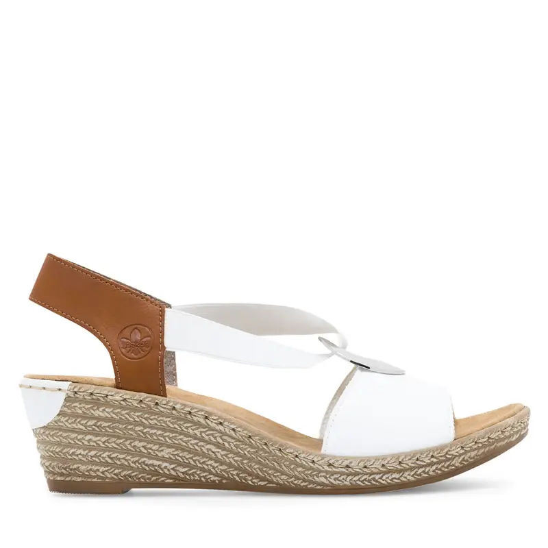 Sandali Rieker 624H6-81 Bianco
