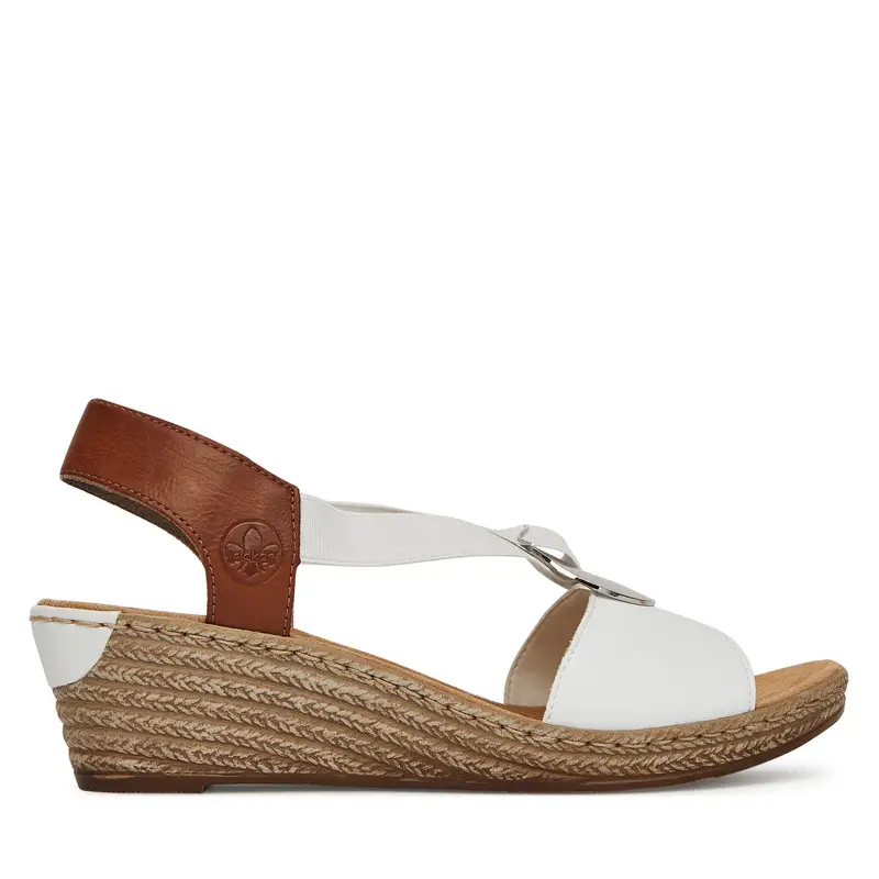 Sandali Rieker 624H6-81 Bianco