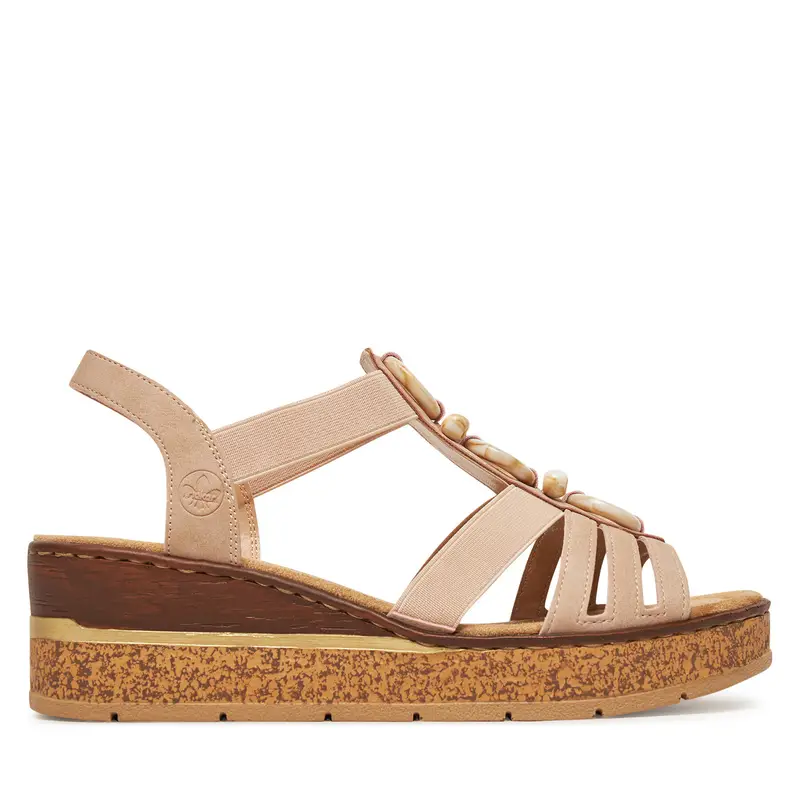 Sandali Rieker 63778-31 Beige