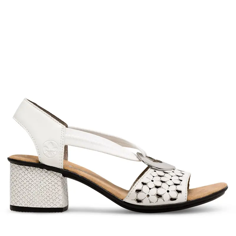 Sandali Rieker 64677-80 Bianco