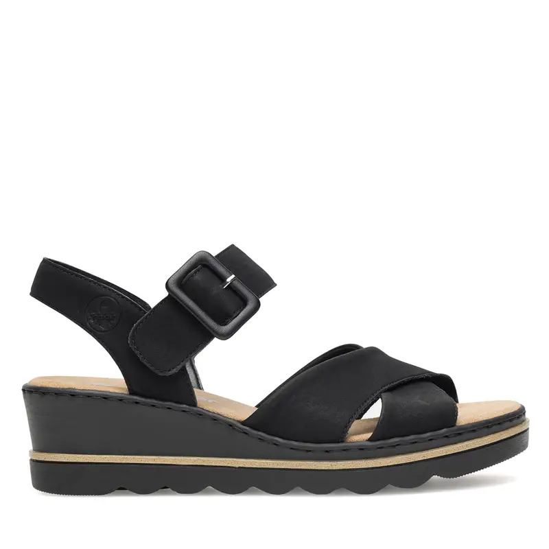 Sandali Rieker 67463-00 Nero
