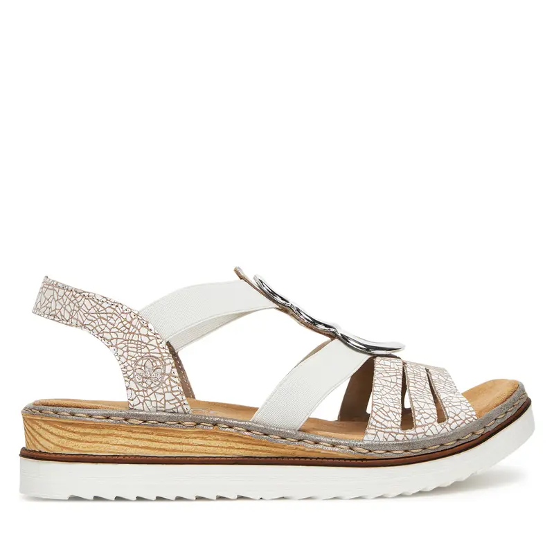 Sandali Rieker 679L4-80 Bianco