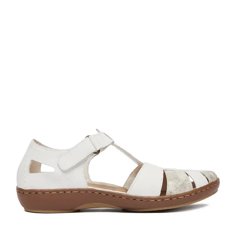 Sandali Rieker CEO-45869-81 Bianco