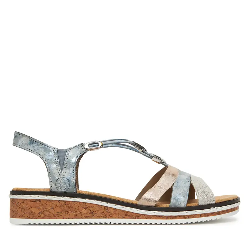 Sandali Rieker V36G4-40 Blu