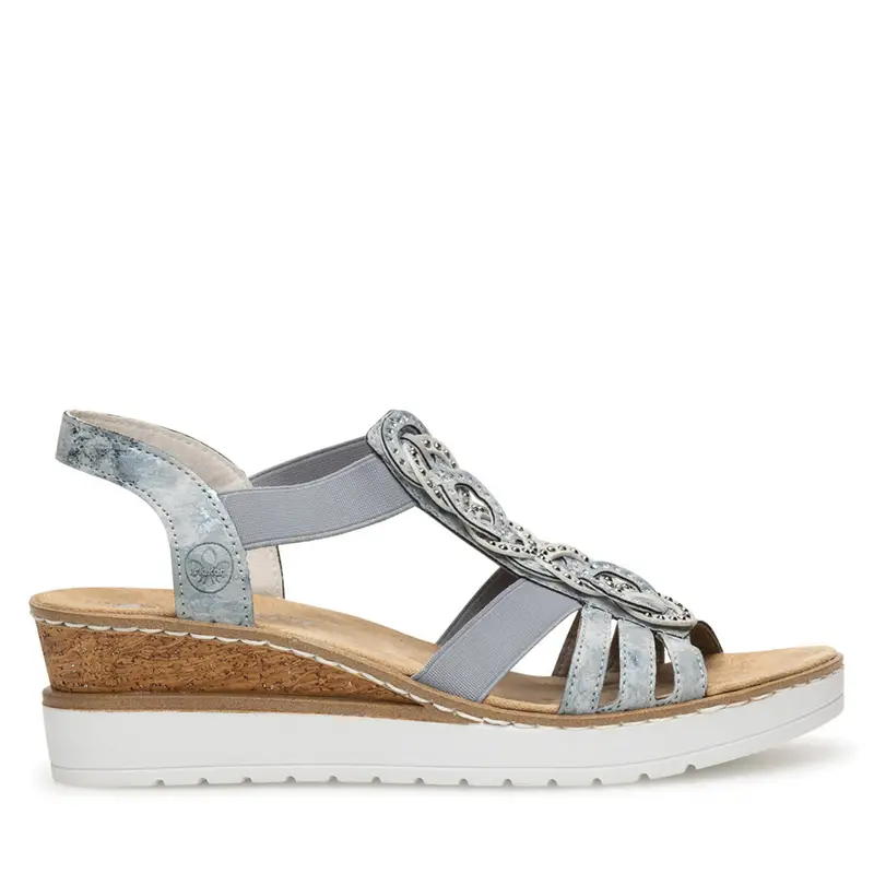 Sandali Rieker V38H8-12 Blu