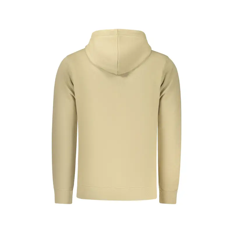 Felpa Maniche Lunghe Uomo Beige Stampa in Rilievo miniatura 2