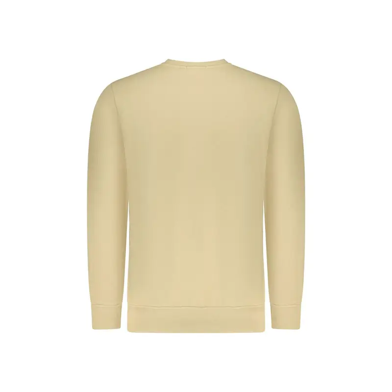 Felpa Maniche Lunghe Uomo Beige Stampa in Rilievo miniatura 2