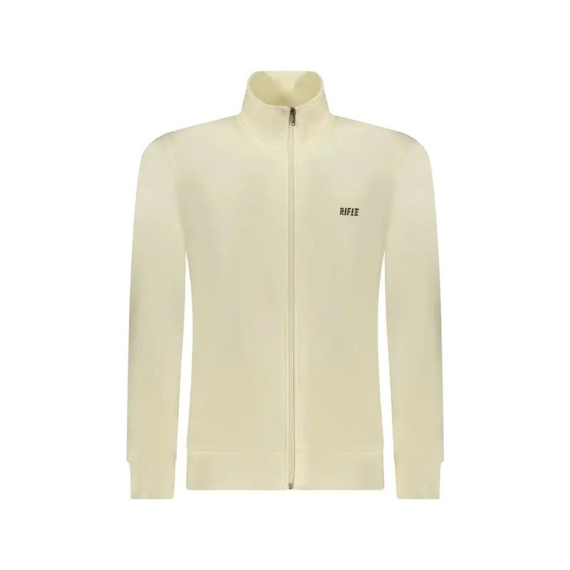 Felpa Maniche Lunghe Uomo Bianca Zip Bianco