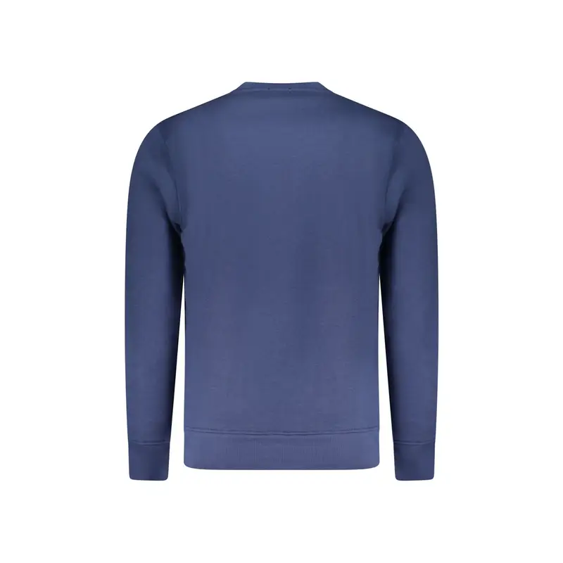 Felpa Maniche Lunghe Uomo Blu Stampa in Rilievo miniatura 2