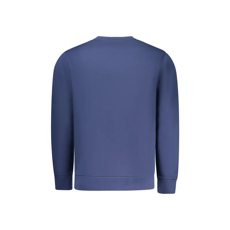 Felpa Maniche Lunghe Uomo Blu Stampa Logo miniatura 2