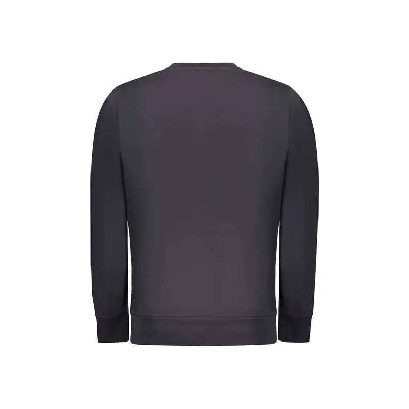 Felpa Maniche Lunghe Uomo Blu Stampa miniatura 2