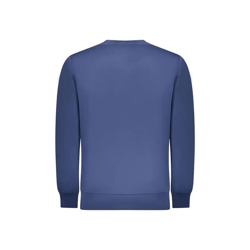 Felpa Maniche Lunghe Uomo Blu Stampa miniatura 2