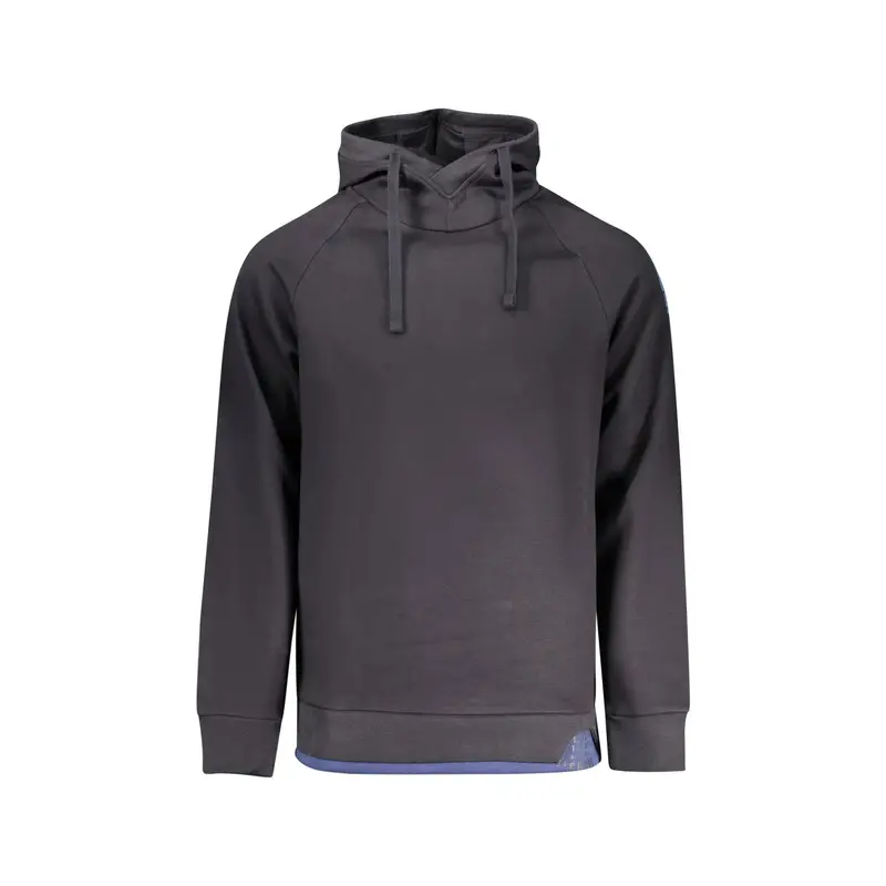 Felpa Maniche Lunghe Uomo Blu Stampa