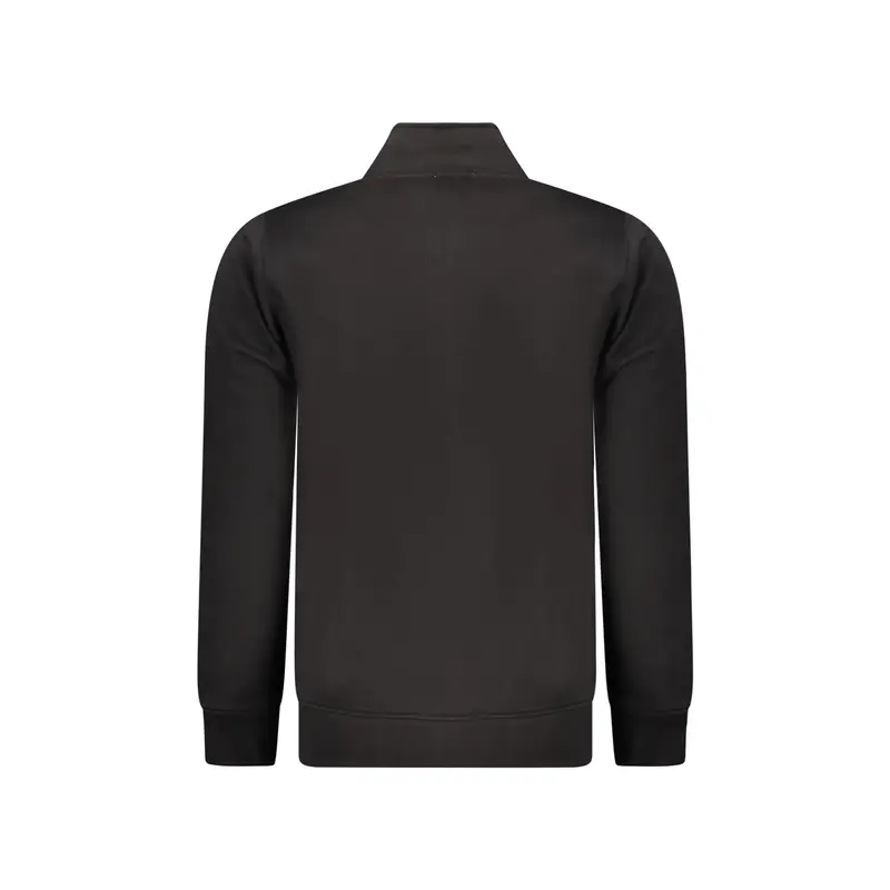Felpa Maniche Lunghe Uomo Nera Zip Nero miniatura 2
