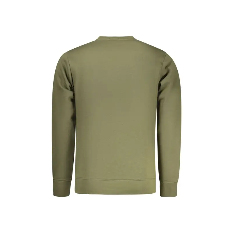 Felpa Maniche Lunghe Uomo Verde Stampa in Rilievo miniatura 2