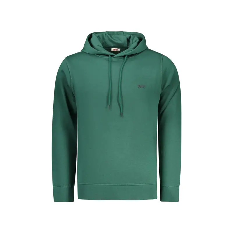 Felpa Maniche Lunghe Uomo Verde Stampa in Rilievo